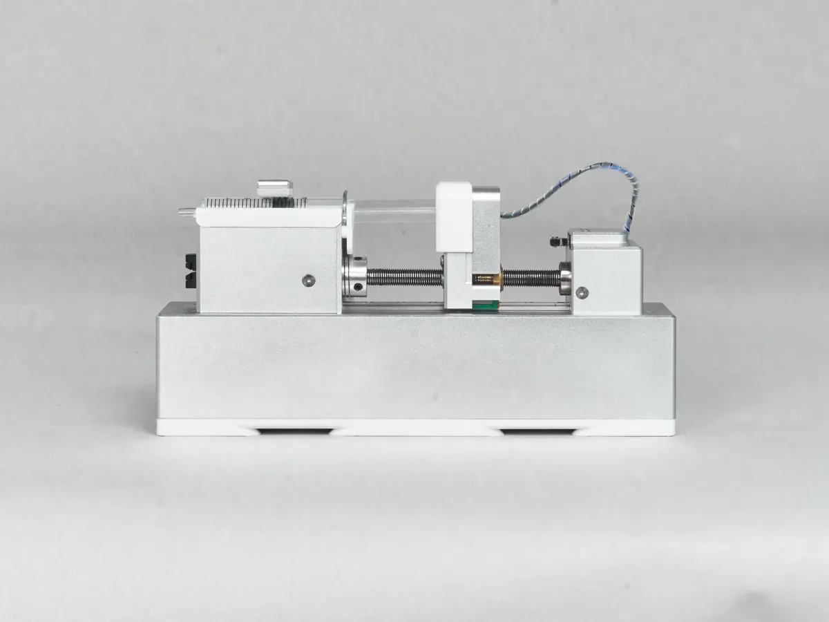 QB Syringe Pump, back view